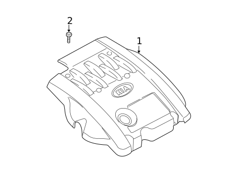 Engine Appearance Cover for 2003 Kia Sedona #0