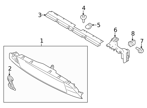 Grille & Components for 2014 Ford Mustang #0