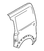 9T1Z6127841A - Body: Side Panel for Ford: Transit Connect Image