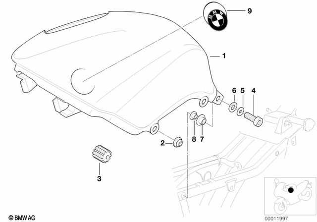 16112324907 - : Fuel Tank Prime Coated for BMW-Motorrad Image