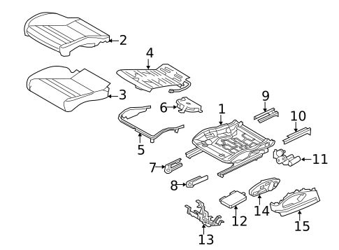 Front Seat Components for 2015 Porsche Cayenne #13