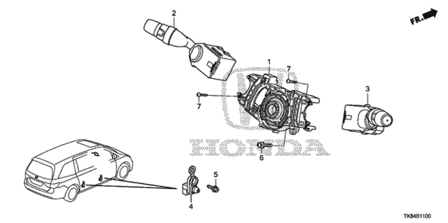 Combination Switch for 2015 Honda Odyssey #0