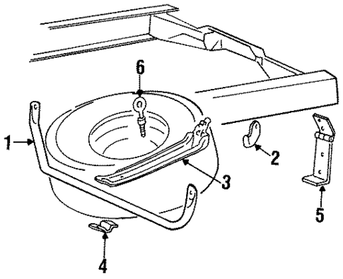 Spare Tire Carrier for 1997 Mazda B4000 #0