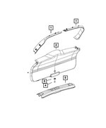1AZ65DX9AE - Interior Trim: Liftgate Trim Panel, Left for Mopar Image