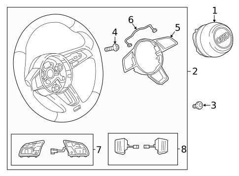 Steering Wheel & Trim for 2018 Audi A5 Sportback #0