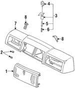 4515541AB - : Grille for Mopar Image