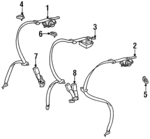 7336050160C0 - Electrical: Belt &amp; Retractor for Lexus: LS400 Image
