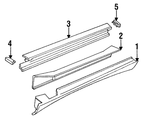 Rocker Panel for 1995 Jaguar XJS #1