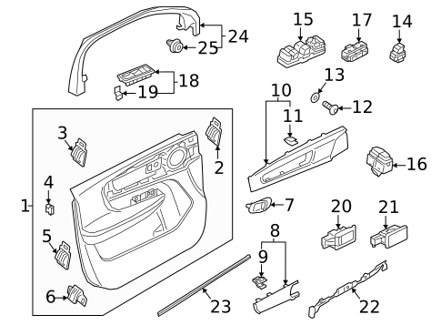 Interior Trim - Front Door for 2019 Volvo XC40 #1