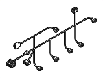 8W0971104L - Body: Wire Harness for Audi Image