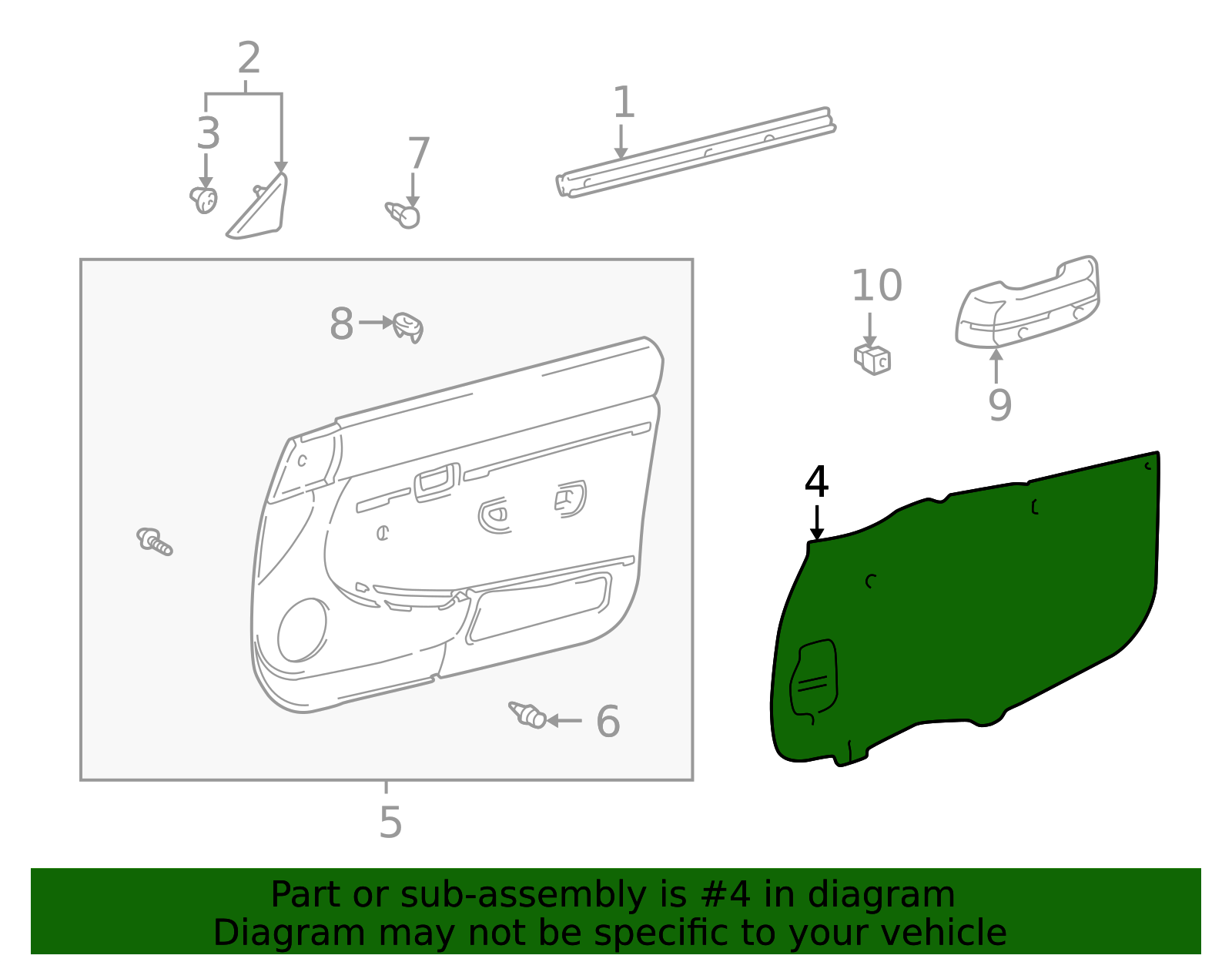 Genuine Official Toyota Access Cover part# 67831-04040 for 1995