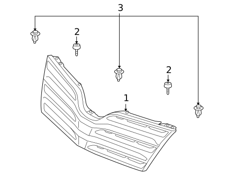 Grille & Components for 2010 Toyota Venza #0