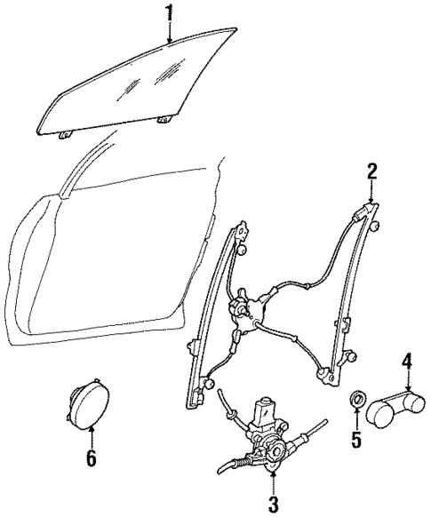 Front Door for 2000 Chrysler Grand Voyager #0