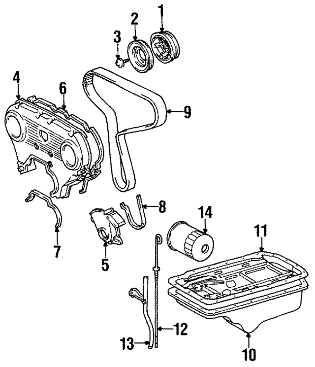 1130265010 - Engine: Engine Timing Cover for Toyota Image