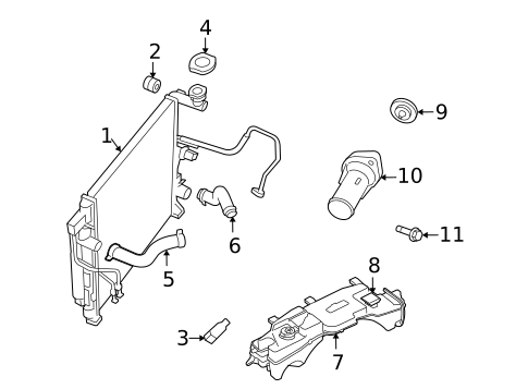 Radiator & Components for 2010 Dodge Nitro #0