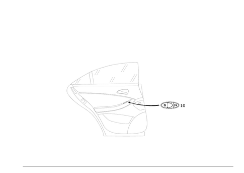 Switch Rear Door Lining for 2008 Mercedes-Benz CLS550 #0