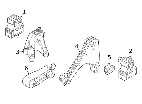 Engine & Trans Mounting for 2014 BMW i3 #0
