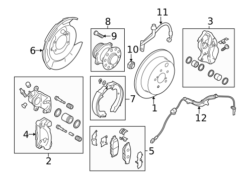 Brake Components for 2011 Subaru Impreza #1