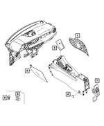 7RM25LXHAA - Interior Trim: Floor Console Panel for Mopar Image