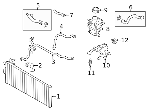 Radiator & Components for 2011 BMW 750Li xDrive #3