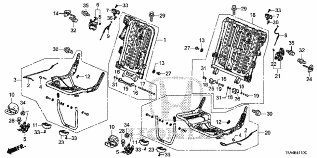 Rear Seat Components for 2016 Honda Fit #0