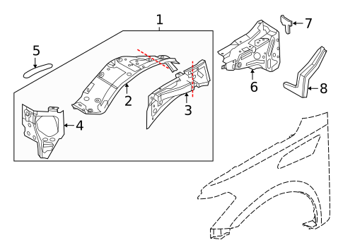 Inner Components for 2020 INFINITI QX80 #0