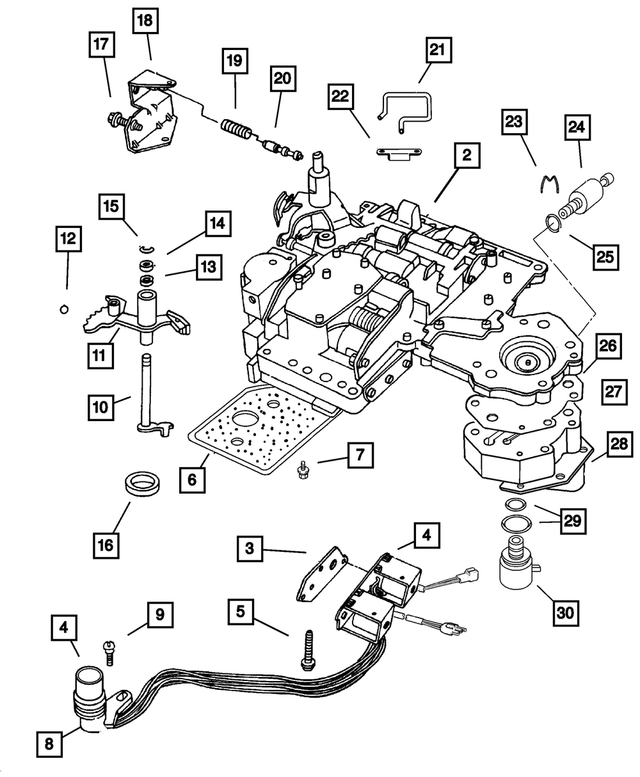 52118793AC - Automatic Transmission 4 Speed: Valve Body Assembly for Mopar Image