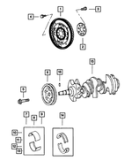 5010155AB - 2.7L Gas; Engine: Crankshaft Bearing Kit for Chrysler: 300, 300M, Concorde, Sebring | Dodge: Avenger, Charger, Intrepid, Journey, Magnum, Stratus Image
