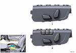 61319276615 - Vehicle Electrical System: Seat Adjustment Switch, Left for BMW Image