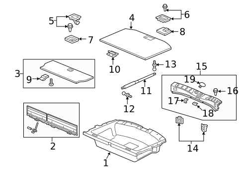 Interior Trim - Rear Body for 2011 Acura ZDX #0