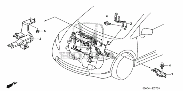 Engine Wire Harness Stay for 2006 Honda Civic #0