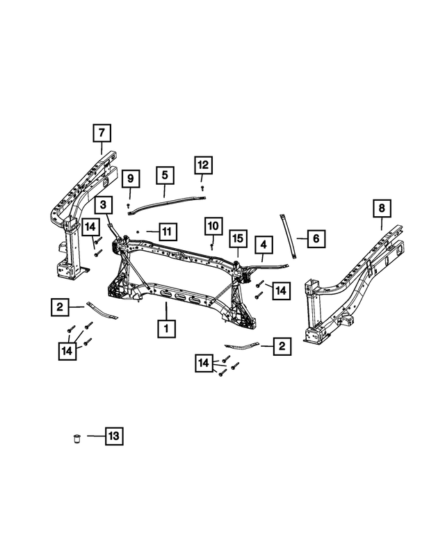 6506598AA - Cooling: Nut/Rivet for Mopar Image