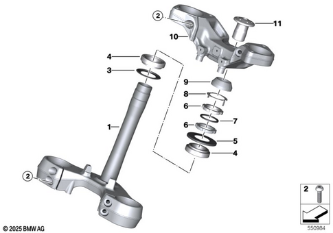 Telescopic Forks, Telelever for 2026 BMW-Motorrad R 1300 RS #1