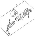 35100SB3682 - Steering: Lock Assembly for Honda: Civic Image