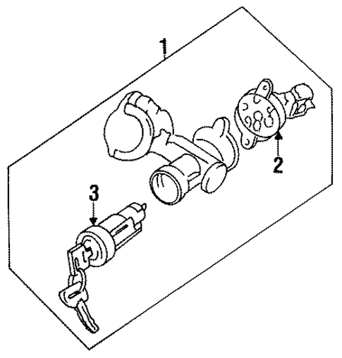 Ignition Lock for 1986 Honda Civic #0