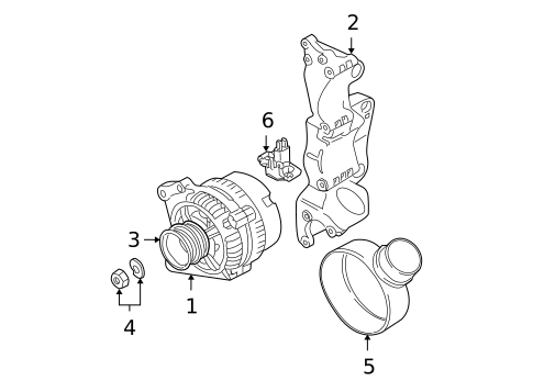 Alternator/Generator & Related Components for 2000 Volkswagen Beetle #0