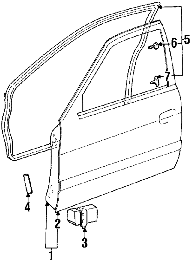 6700216530 - : Door Shell for Toyota Image