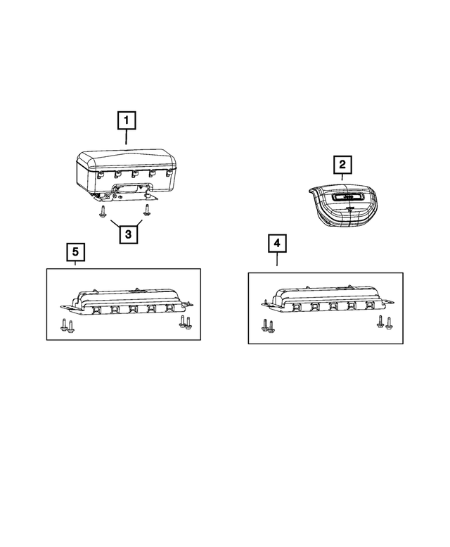 68462716AE - Restraints: Passenger Air Bag for Jeep: Grand Cherokee, Grand Cherokee L Image