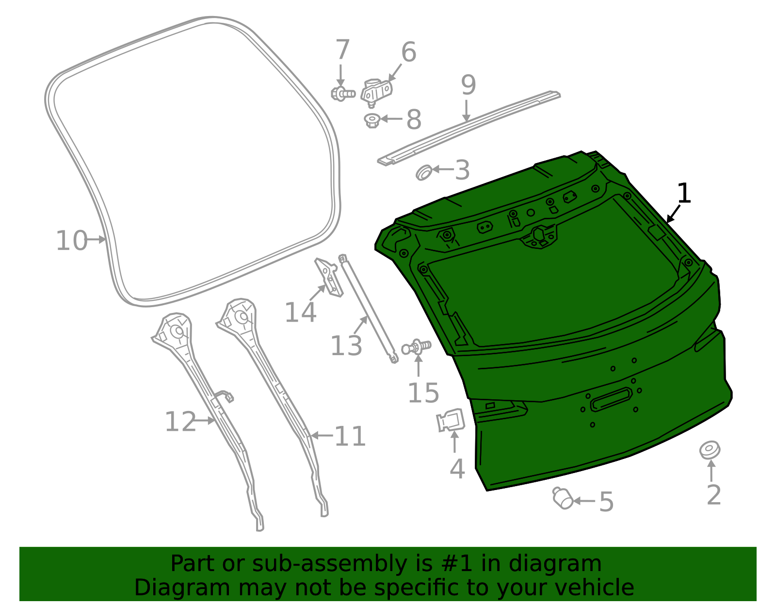 2019-2025 Cadillac XT4 Lift Gate 84551765 GM | GMPartsDirect.com 2019-2025 Cadillac XT4 Lift Gate 84551765 GM | GMPartsDirect.com