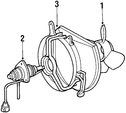 Cooling Fan for 1985 Toyota Tercel #0