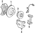 34521181911 - : ABS Sensor for BMW: 840Ci, 850Ci, 850CSi, 850i Image