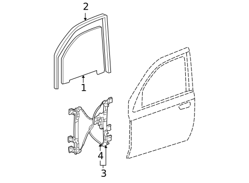 Front Door for 2002 Oldsmobile Bravada #0