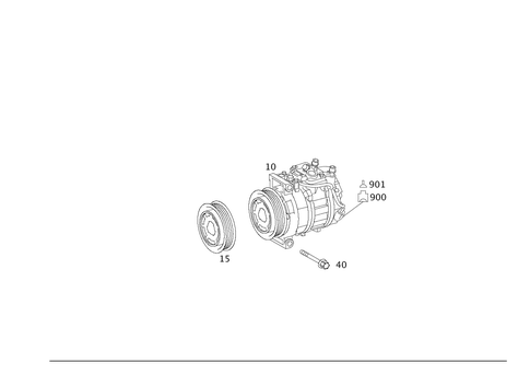A/C Compressor for 2009 Mercedes-Benz SLK300 #0