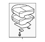 710011AW31B0 - : Seat Cushion Pad for Toyota: Corolla Image