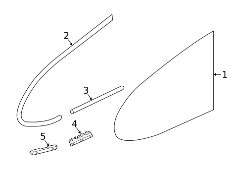 Glass & Hardware for 2015 Volvo V60 #0