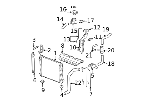 Radiators, Coolers & Related Components for 2009 Chevrolet HHR #0