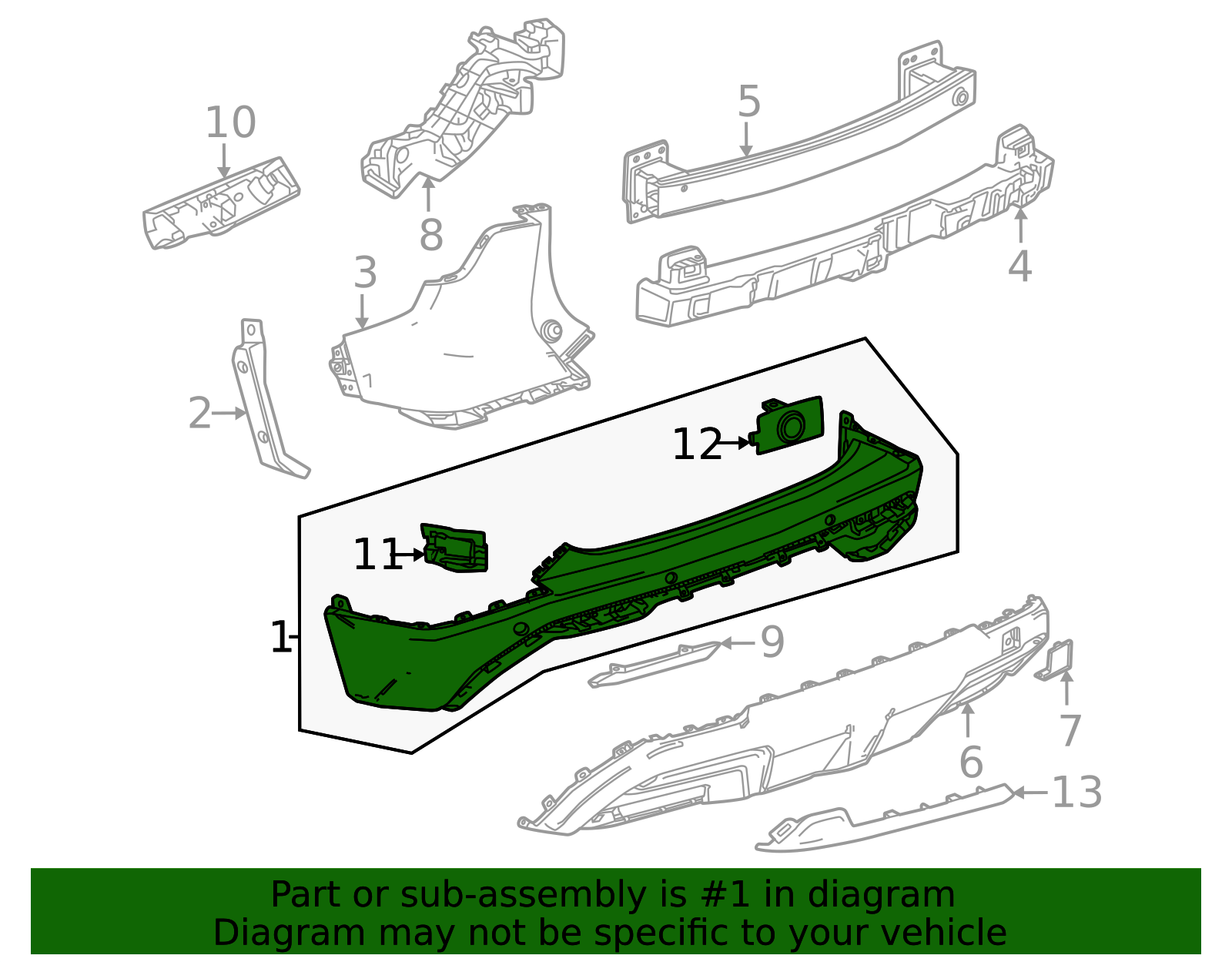 2025-2026 Chevrolet Equinox Bumper Cover 26477963 GM | GMPartsDirect.com