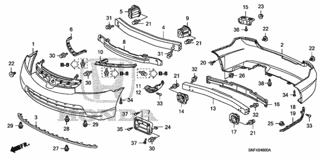 Bumpers (1) for 2007 Honda Civic #0