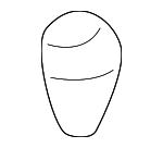 25609434 - Body: Hood Bumper for Buick: LeSabre, Park Avenue, Riviera | Cadillac: DeVille, DTS, Seville | Chevrolet: Malibu | Oldsmobile: Aurora | Pontiac: Bonneville Image