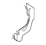 5121182Z10 - Body: Vacuum Hose Bracket for Suzuki Image